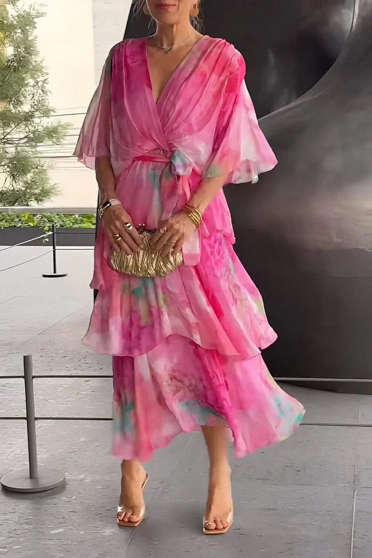 Moa | Elegant chiffonklänning
