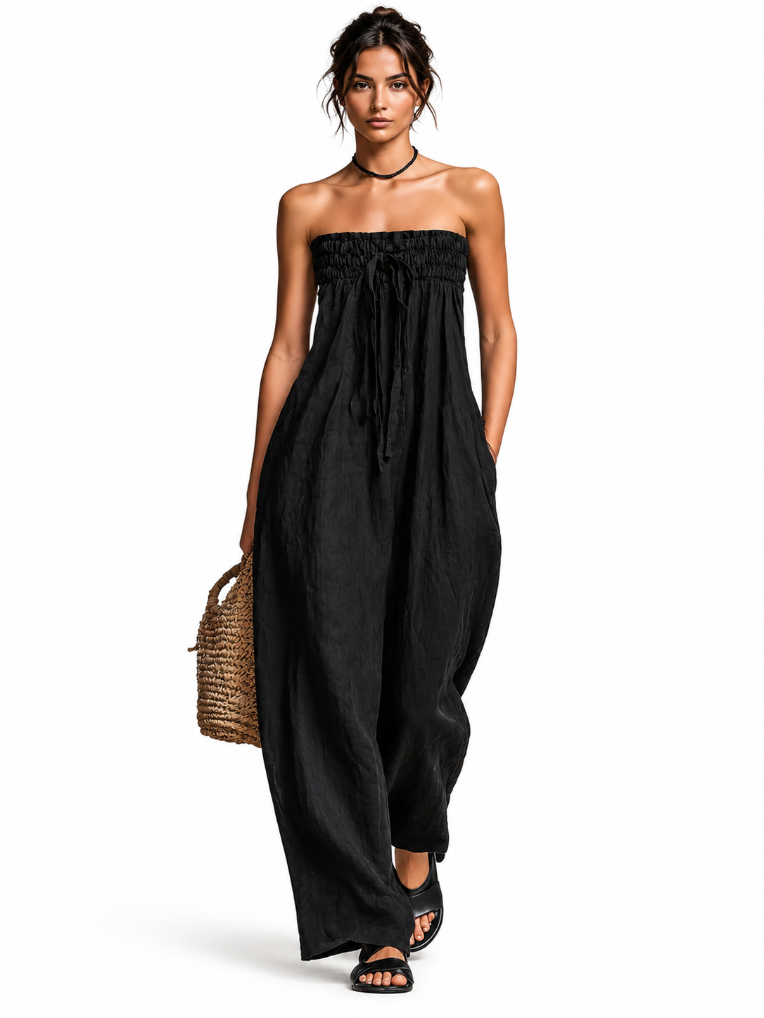 Nina | Elegant Jumpsuit utan Axelband