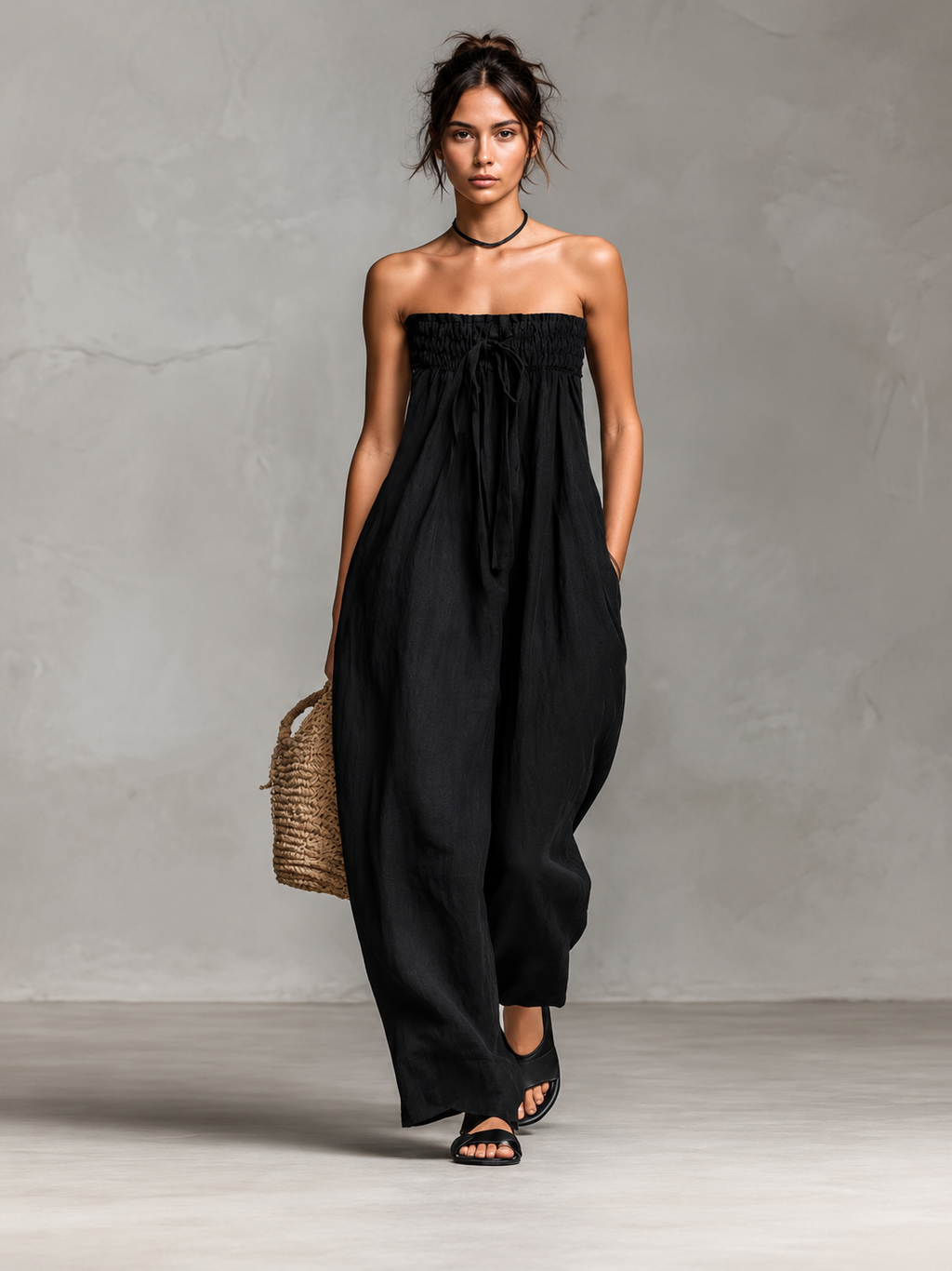 Nina | Elegant Jumpsuit utan Axelband