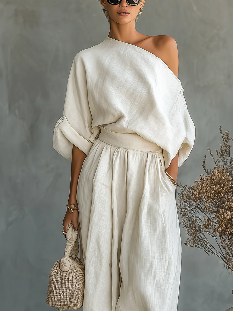 Gunilla | Flytande enaxlat set med drapering