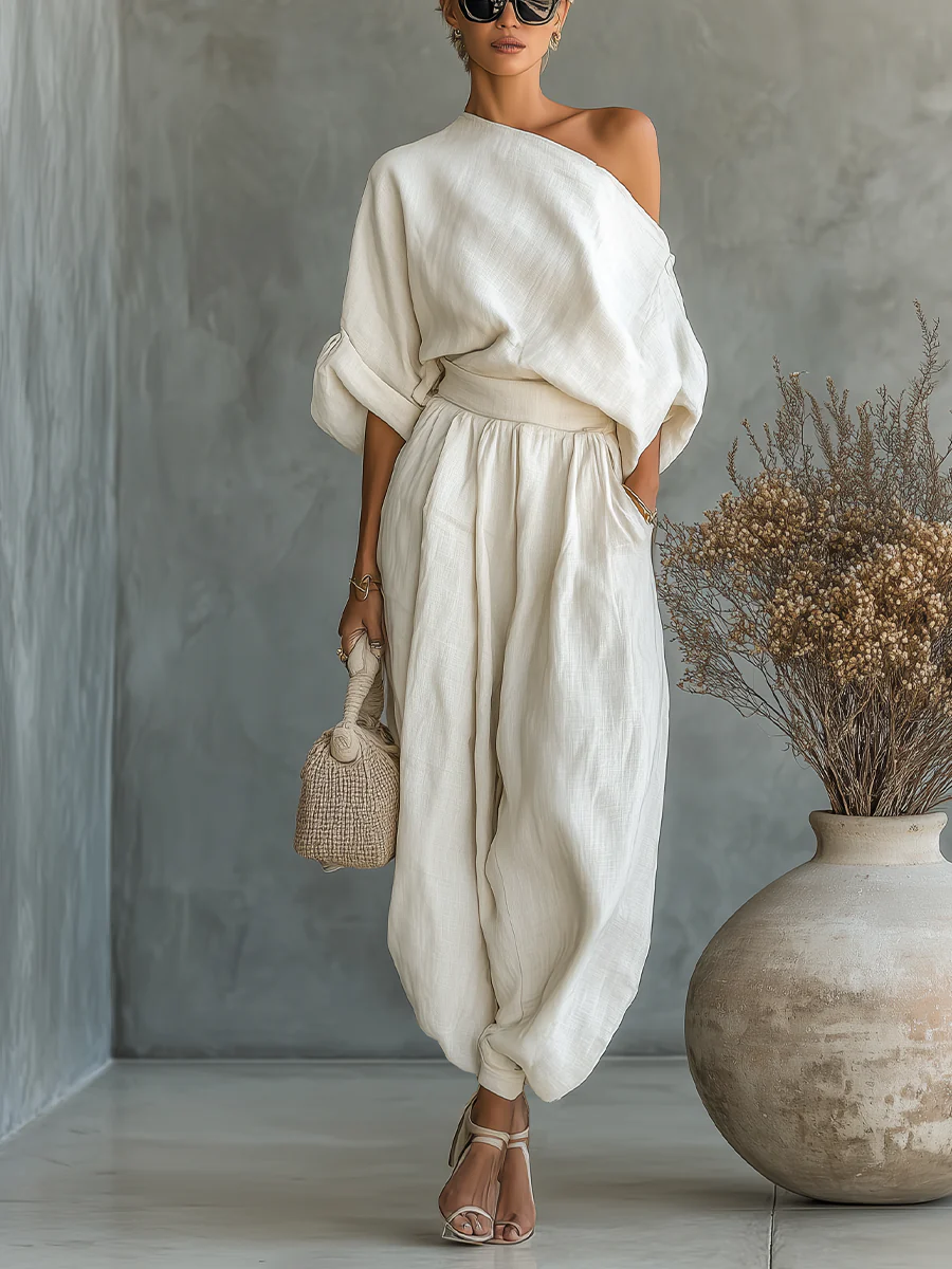 Gunilla | Flytande enaxlat set med drapering