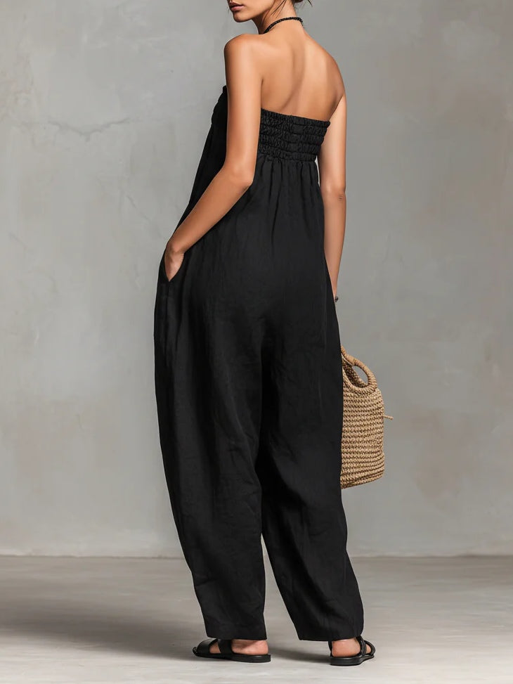 Nina | Elegant Jumpsuit utan Axelband