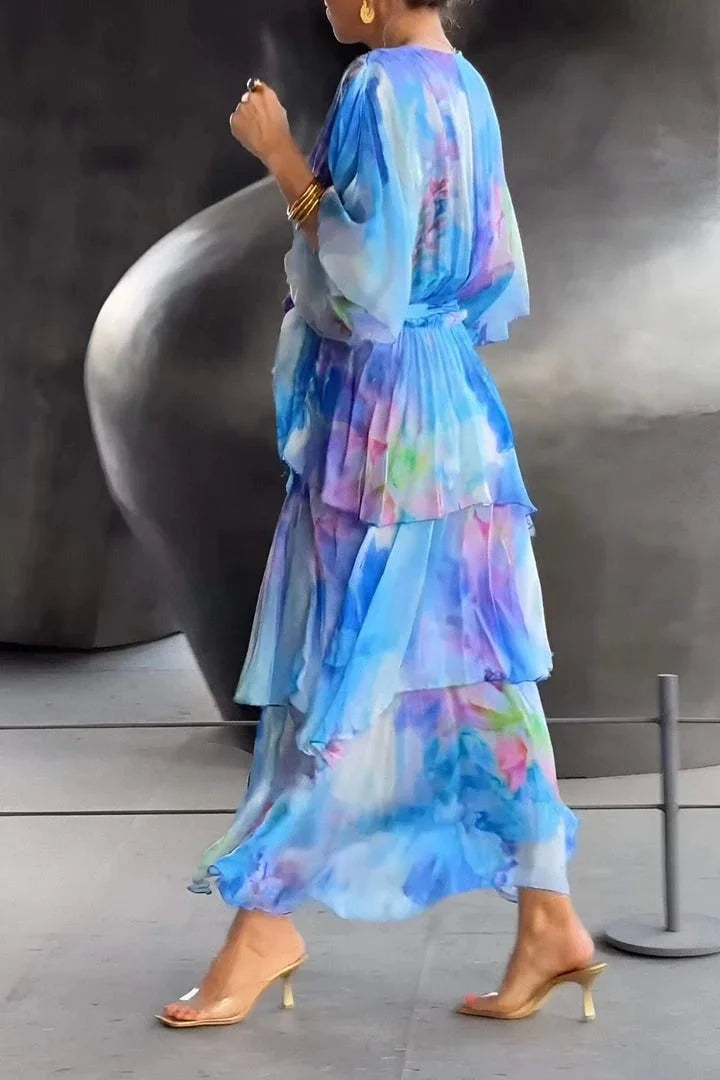 Moa | Elegant chiffonklänning