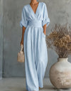Klara | Lång flytande jumpsuit med tryck