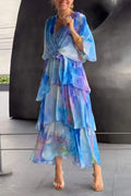 Moa | Elegant chiffonklänning