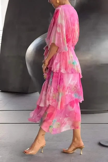 Moa | Elegant chiffonklänning