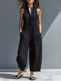 Maja | Minimalistisk Jumpsuit utan Ärmar